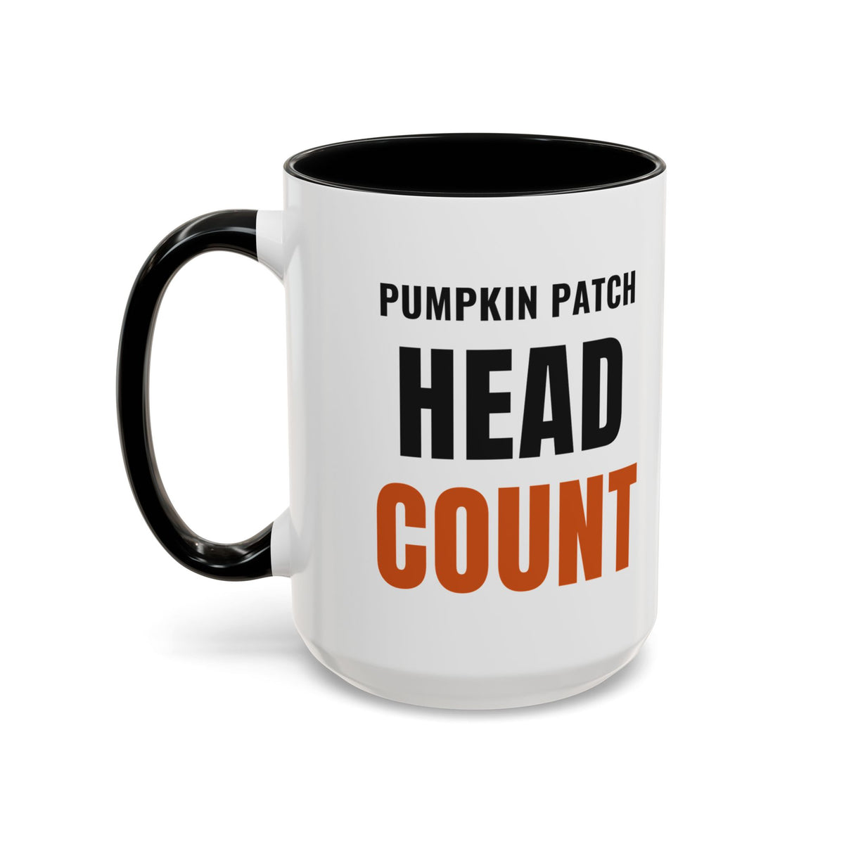 Pumpkin Patch Head Count Coffee Mug | color:Black