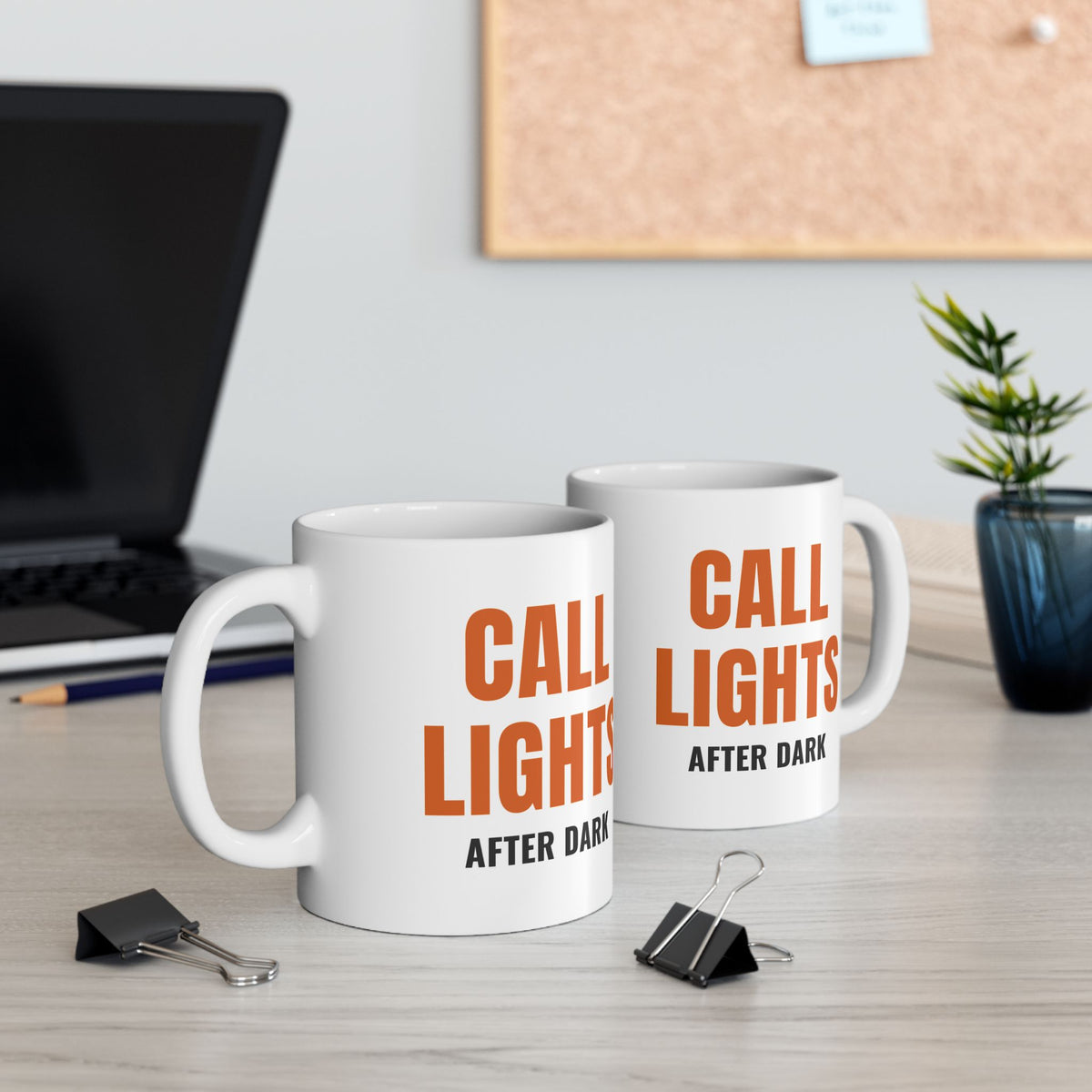 Night Shift Nurse Mug “Call Lights After Dark” for Night-Shift Nurses
