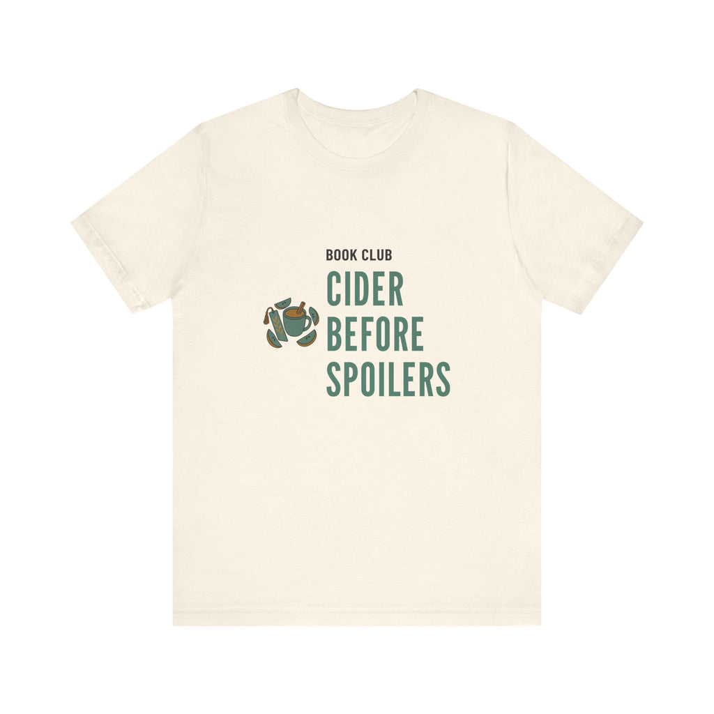 Cider Book Club Shirt for Adult Orchard-Going Reading Friends