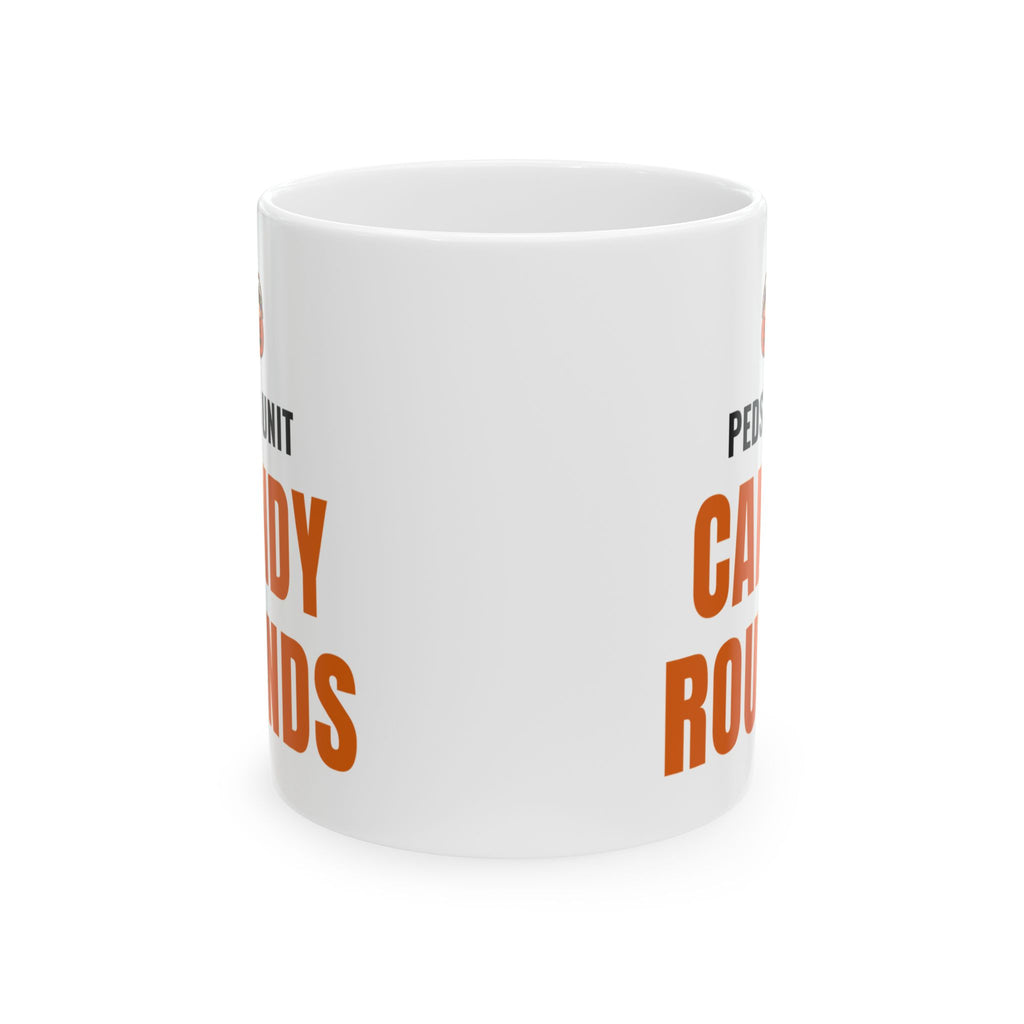 Pediatric Nurse Halloween Mug for Peds Nurses, "Peds Unit Candy Rounds"