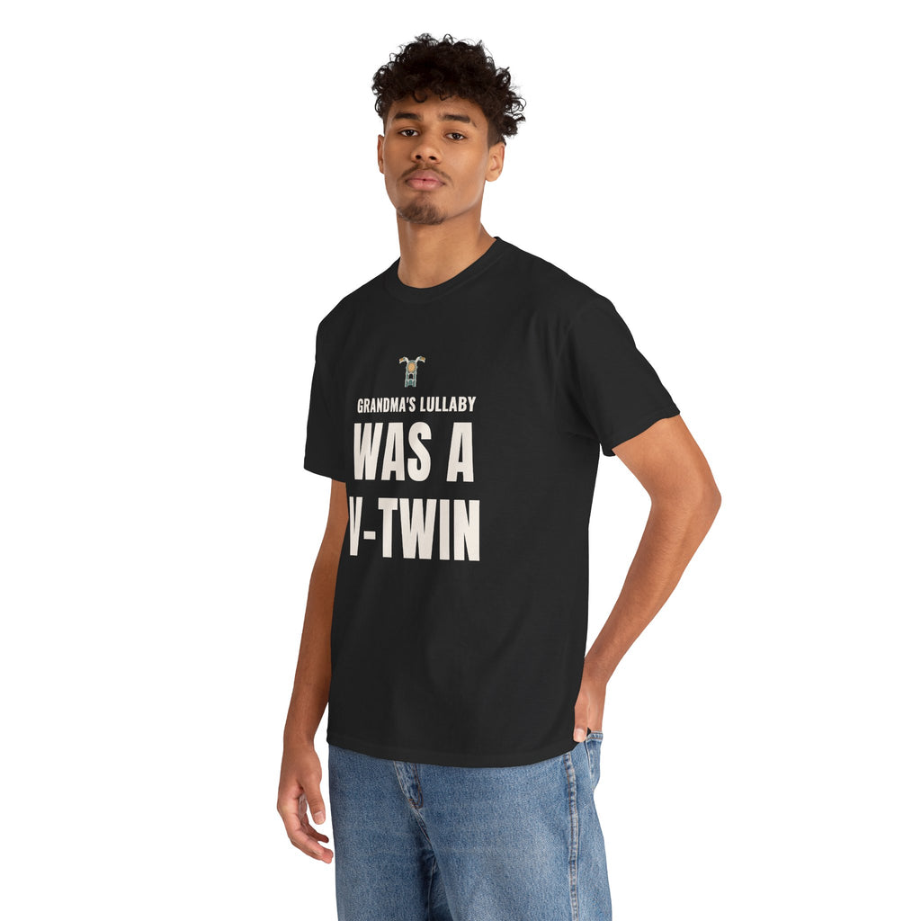 Grandma's Lullaby Was a V‑Twin T‑Shirt, Vintage Motorcycle Grandma Tee