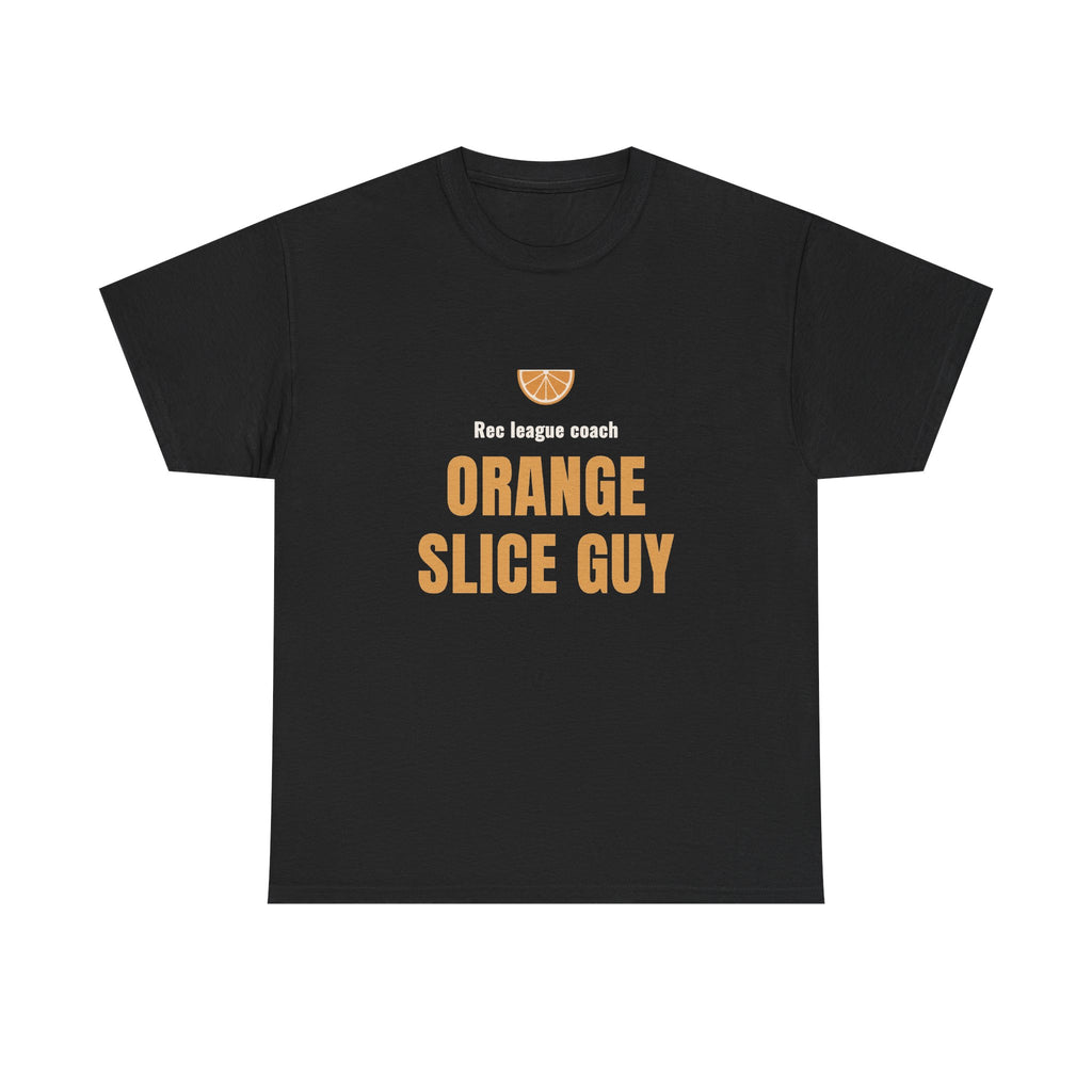 Orange Slice Guy Soccer Shirt for Youth Soccer Coach Dads