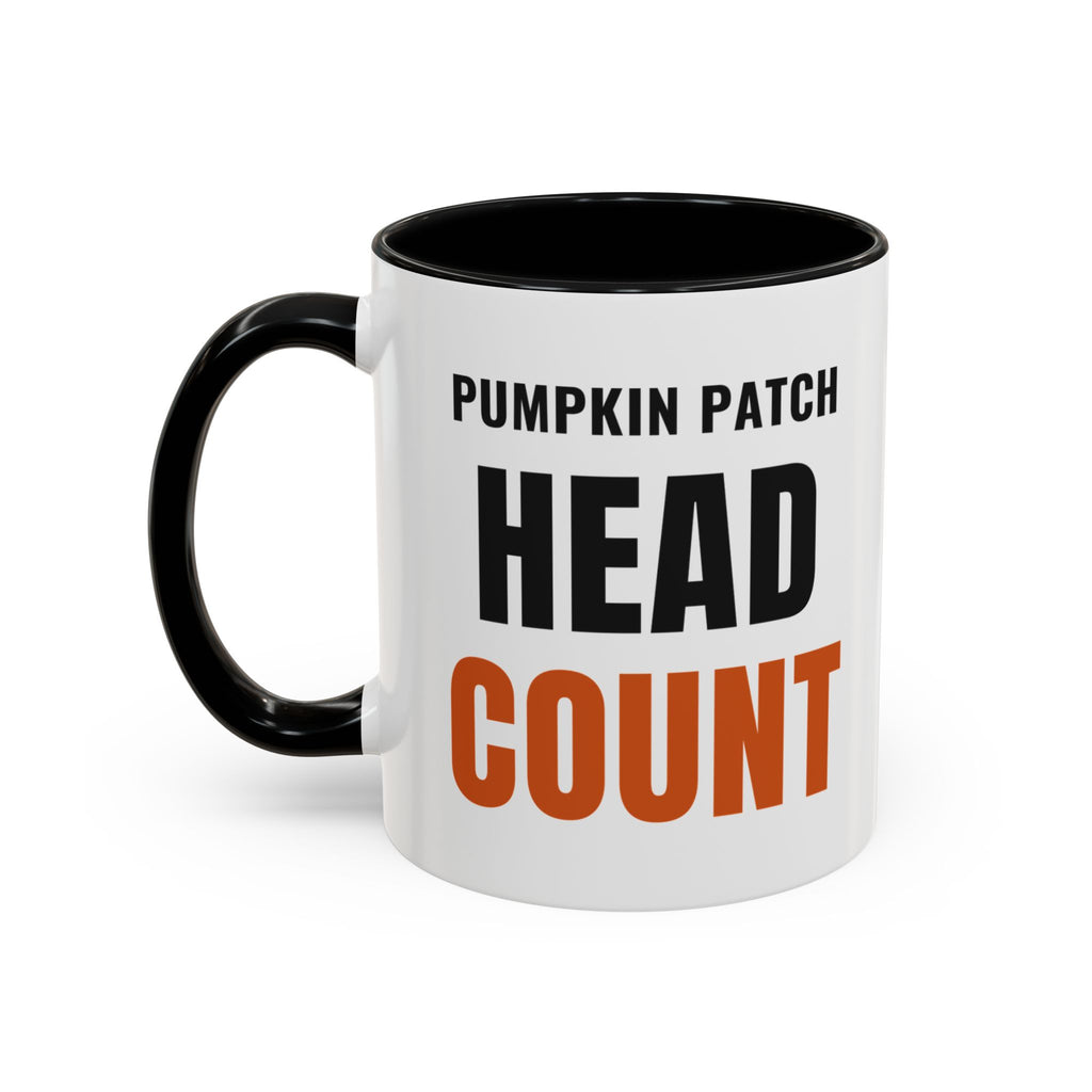 Pumpkin Patch Head Count Coffee Mug | color:Black