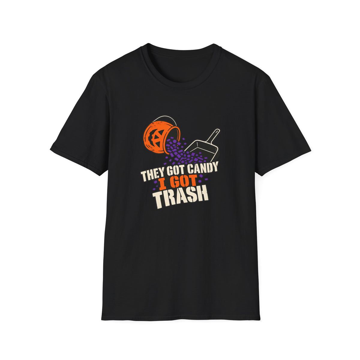 Teacher Halloween Shirt for Elementary Teachers "They Got Candy I Got Trash"