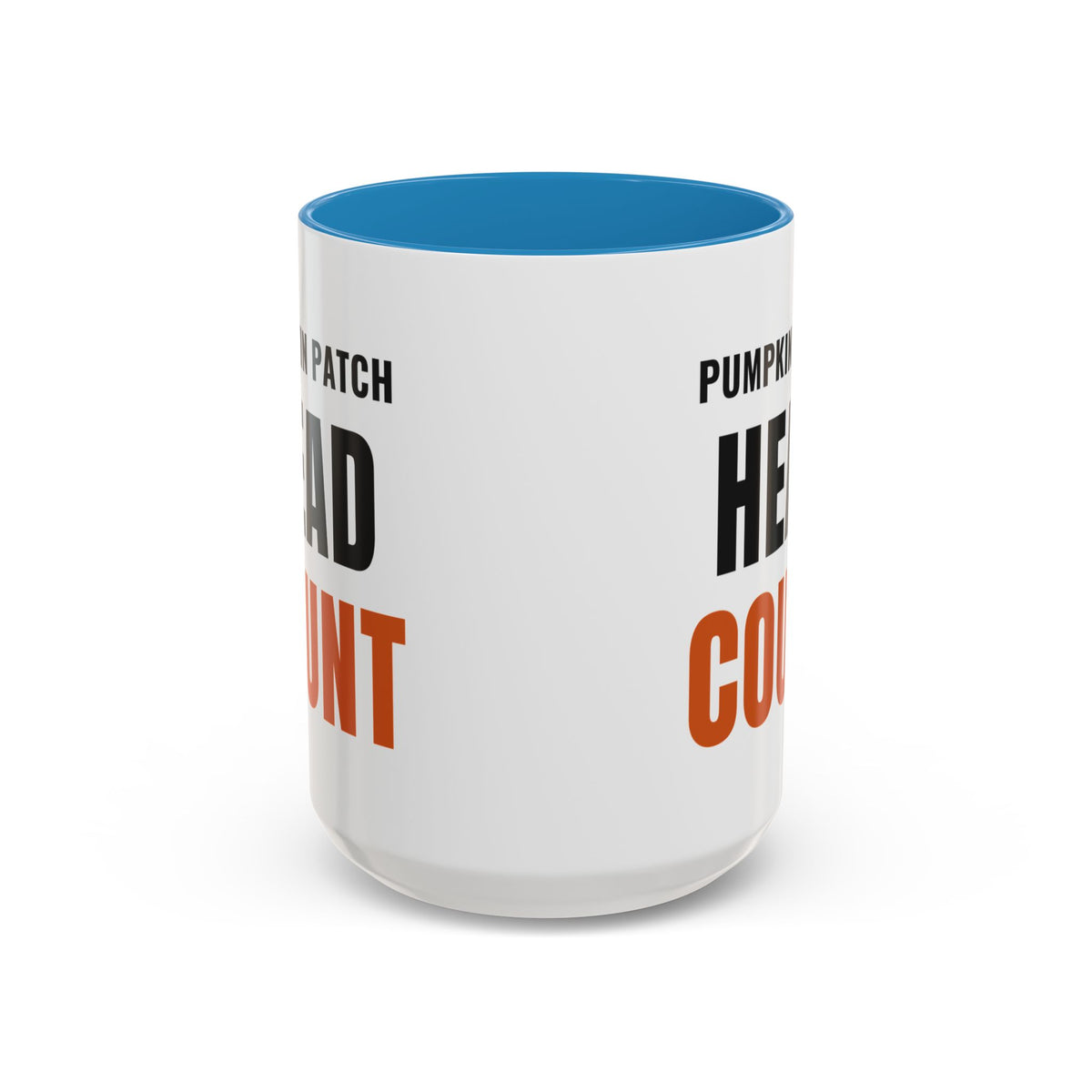 Pumpkin Patch Head Count Coffee Mug | color:Blue