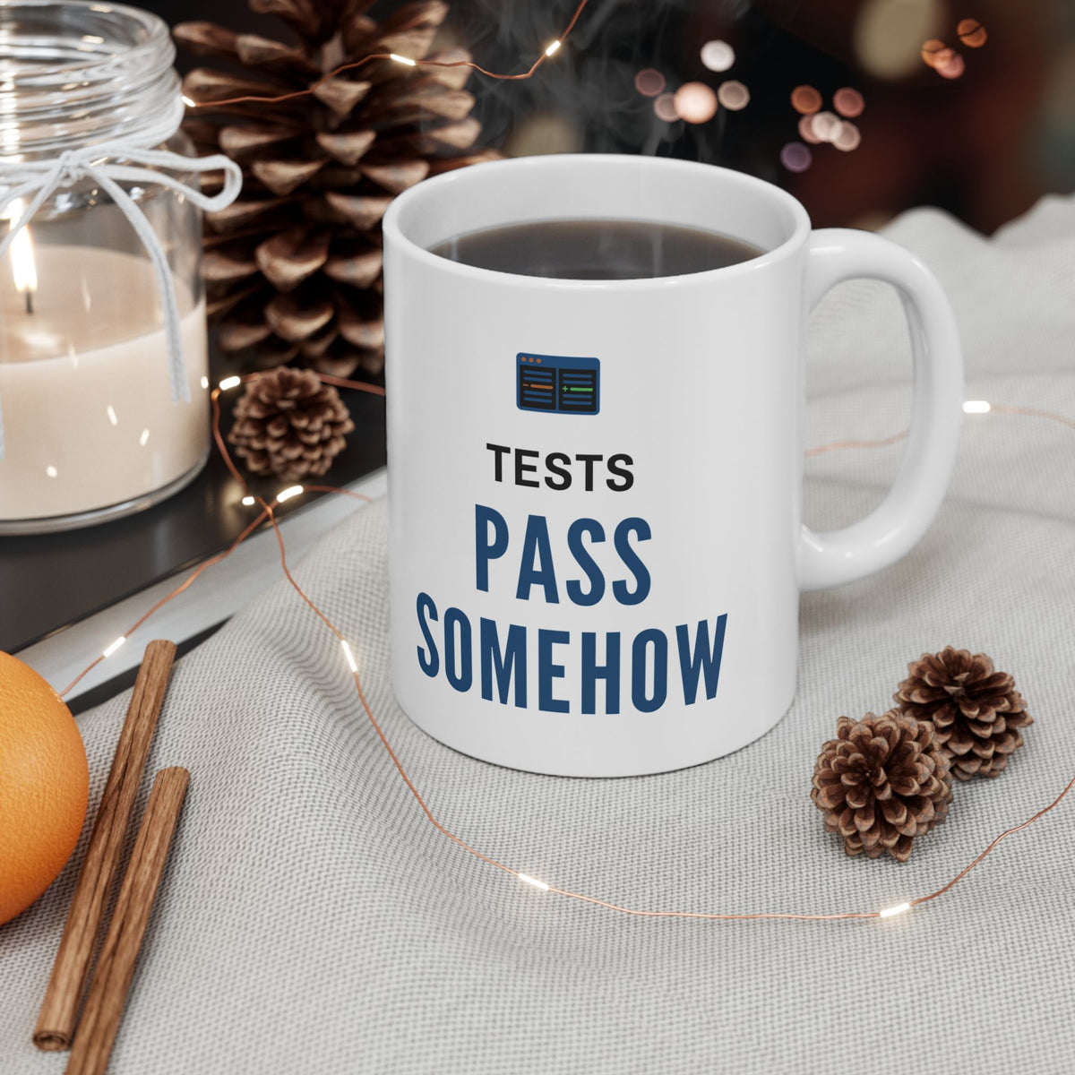 Software Developer Mug for Programmers Reviewing AI-Generated Pull Requests