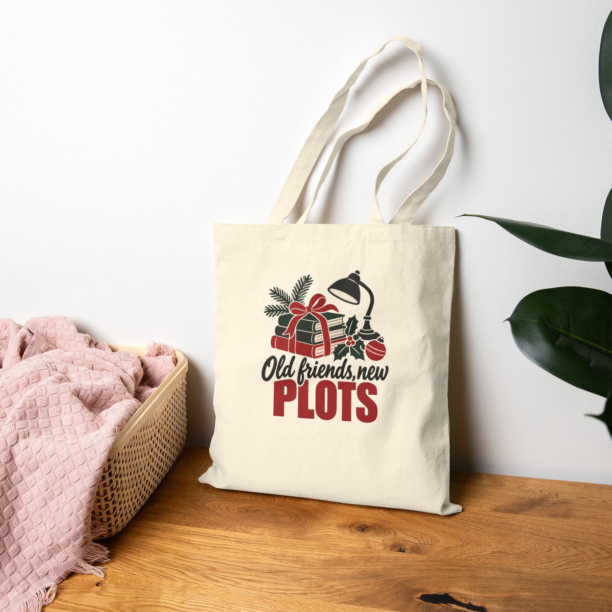 Book Club Christmas Tote for Book Club Members Exchanging Christmas Books
