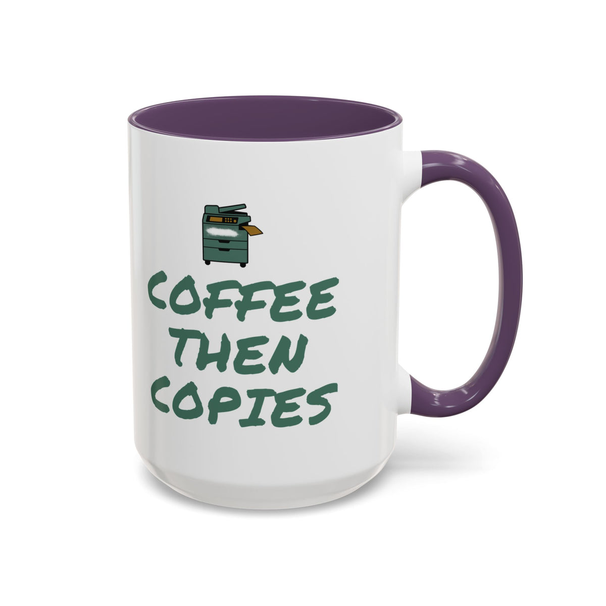 Teacher Coffee Mug for Teachers Before First Bell, “Coffee Then Copies”