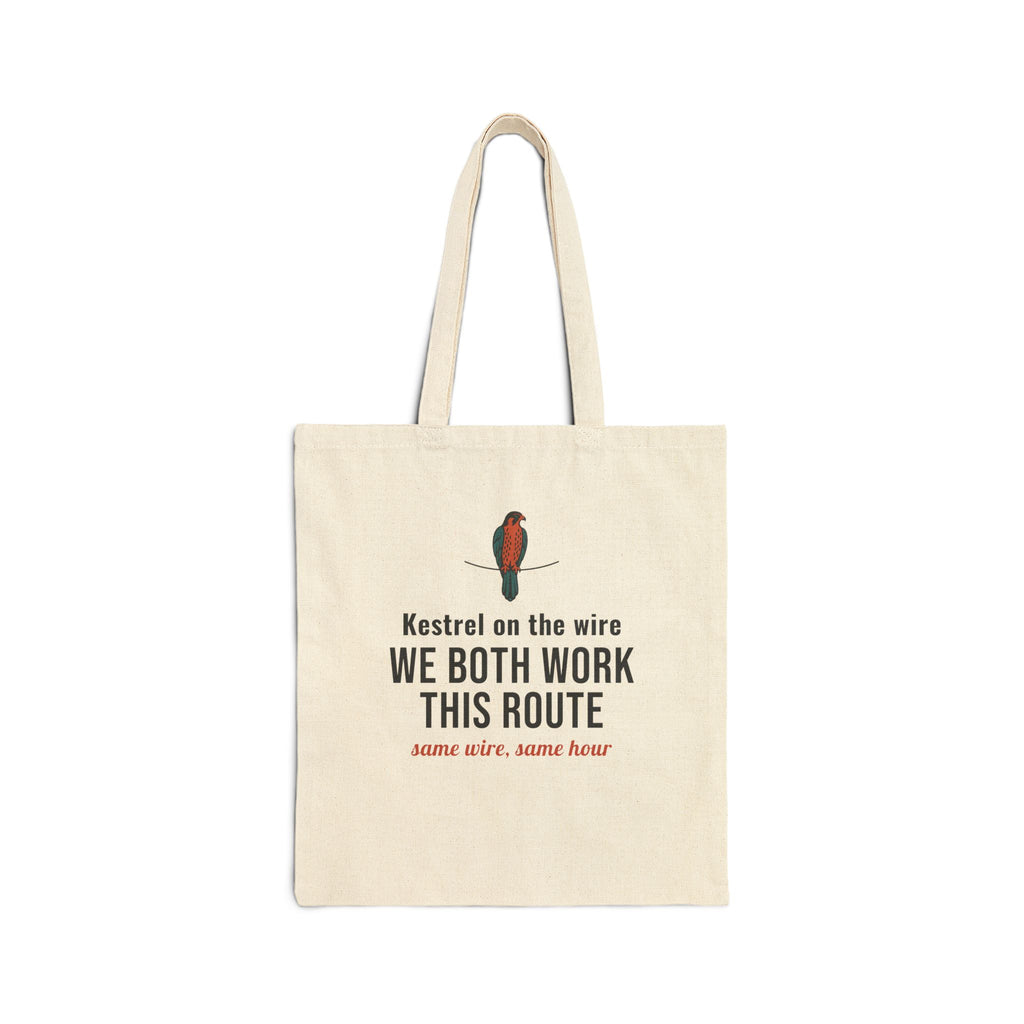 Rural Mail Carrier Tote Bag, "We Both Work This Route" Kestrel Gift