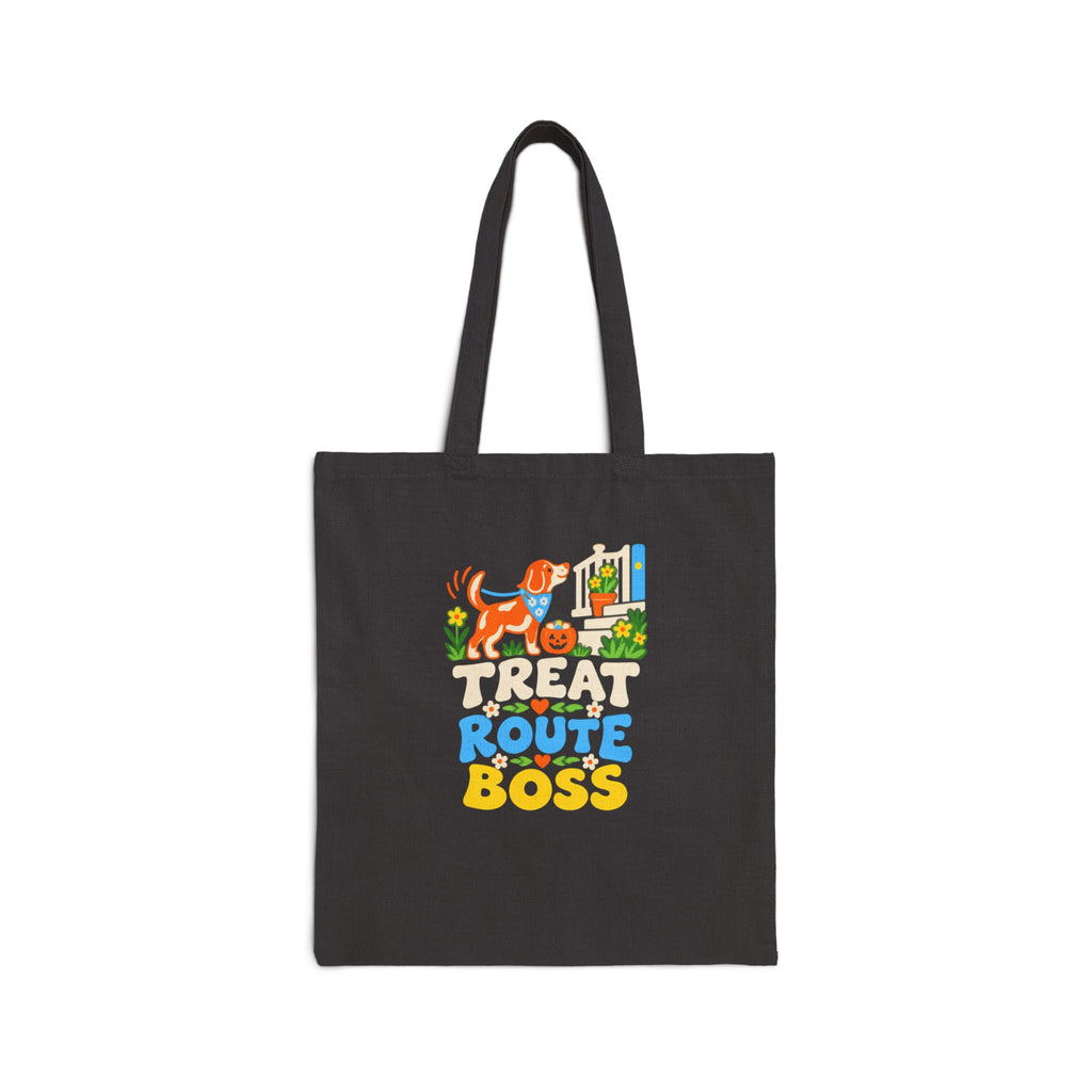 Dog Halloween Tote “Treat Route Boss” for Dog-Owning Families