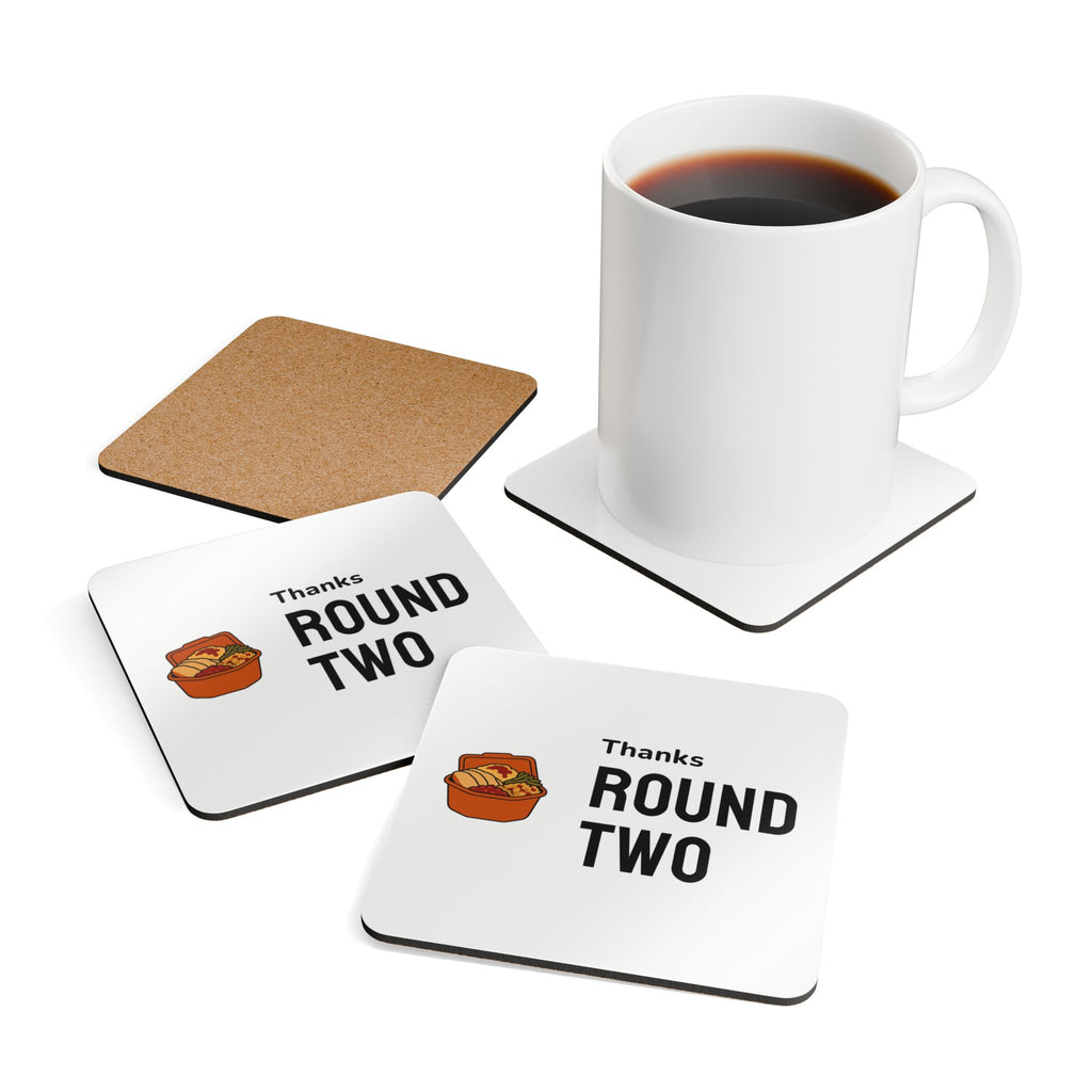 Friendsgiving Coaster Set for Hosts Who Share Generous Leftovers