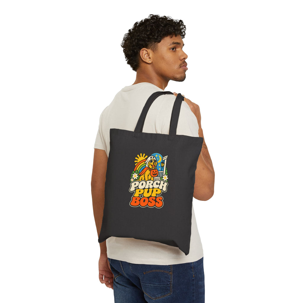 Dog Halloween Tote Bag for Dog-Owning Trick-or-Treat Households