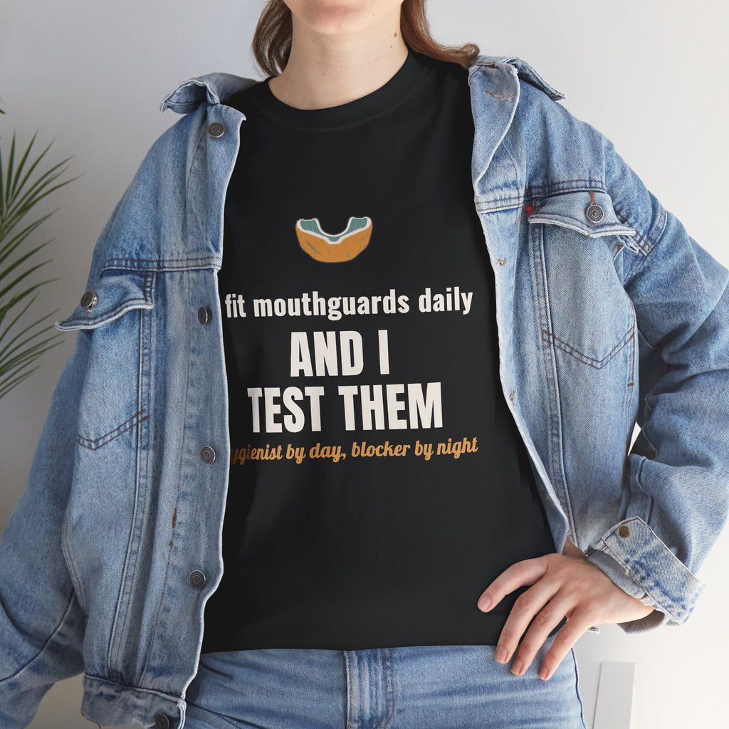 Roller Derby Dental Hygienist Shirt, "AND I TEST THEM" Tee