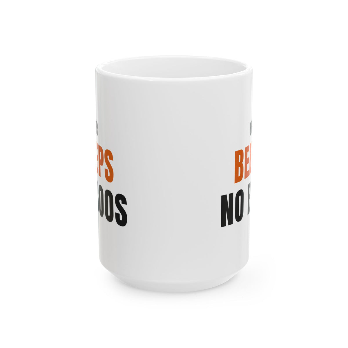 ER Nurse Halloween Mug, "ER BEEPS NO BOOS" for Night-Shift Emergency Nurses