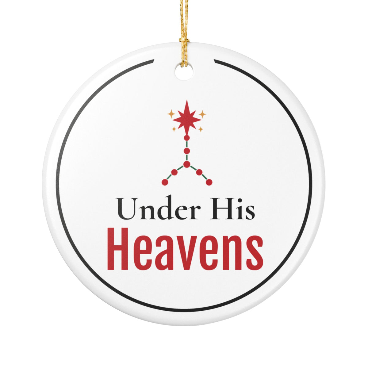 Christian Astronomy Christmas Ornament for Christians Who Love the Night Sky