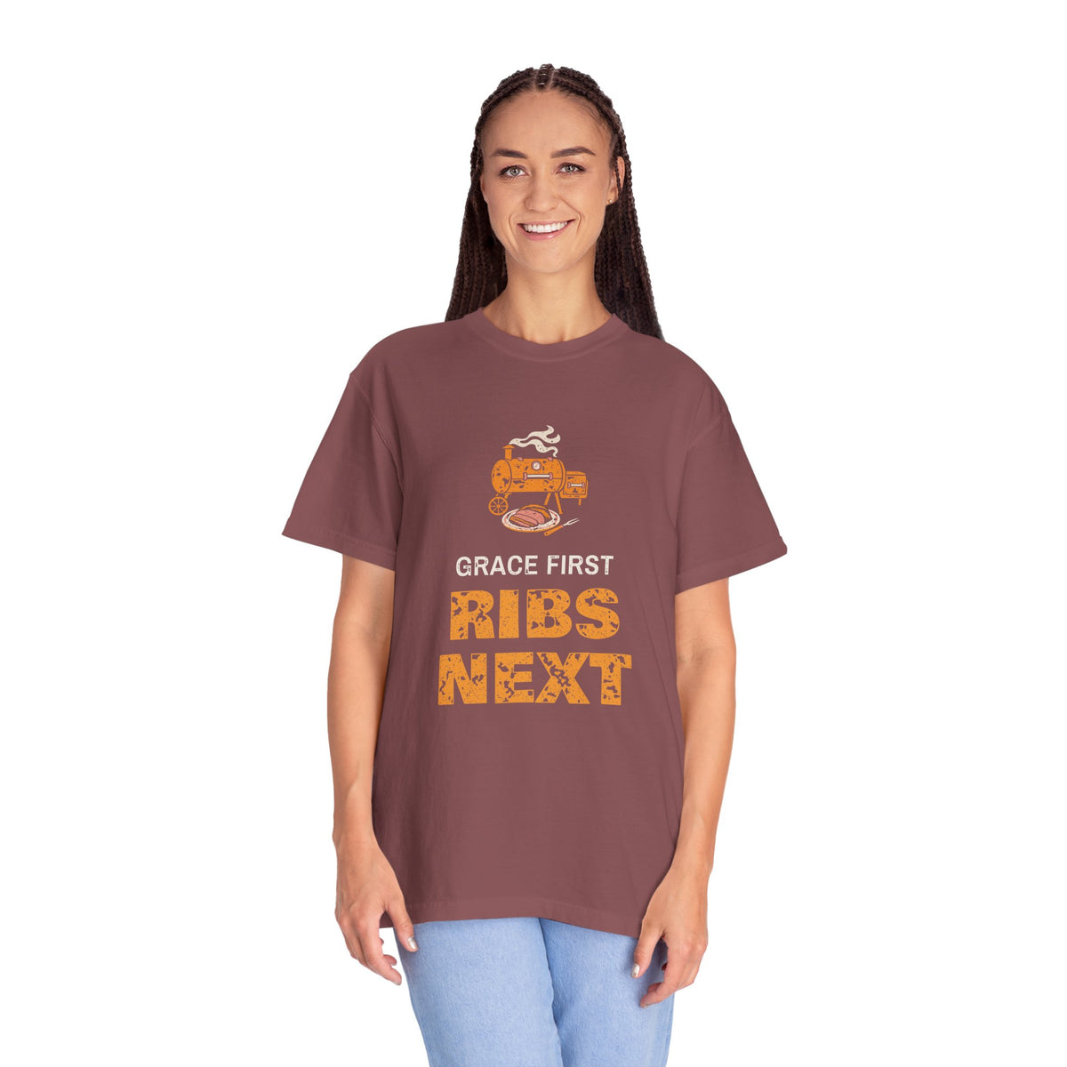Christian Dad Grilling Shirt for Dads Who Say Grace (Christian Dad Shirt)
