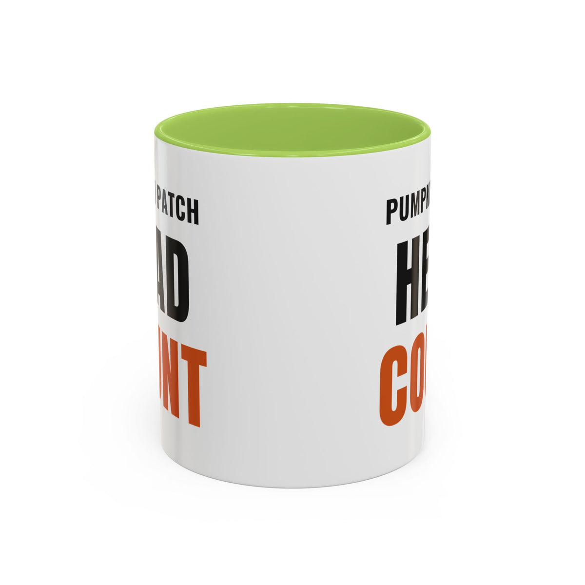 Pumpkin Patch Head Count Coffee Mug | color:Light Green