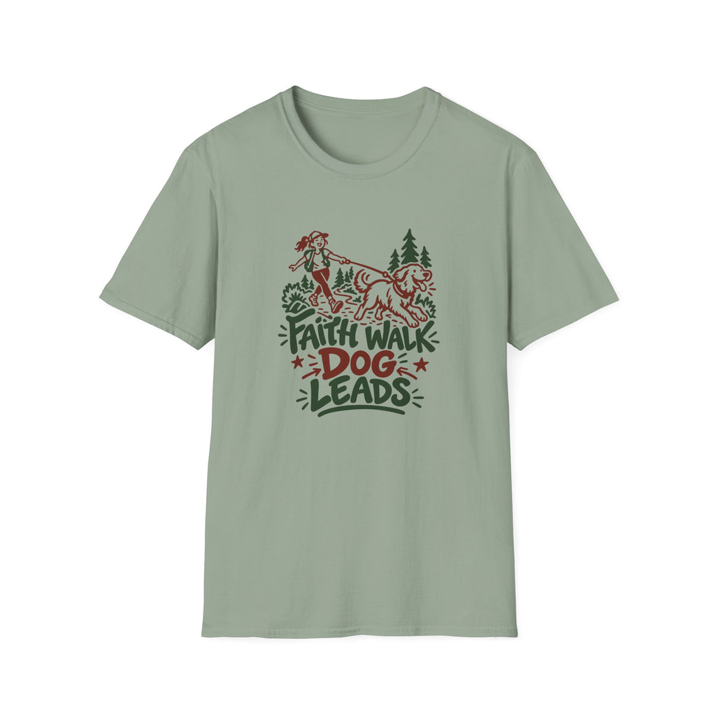 Dog Owners T-Shirt for Christian Dog Owners Who Walk