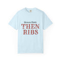 Christian Dad Shirt for Family Cookout Hosts, "Grace first. THEN RIBS"