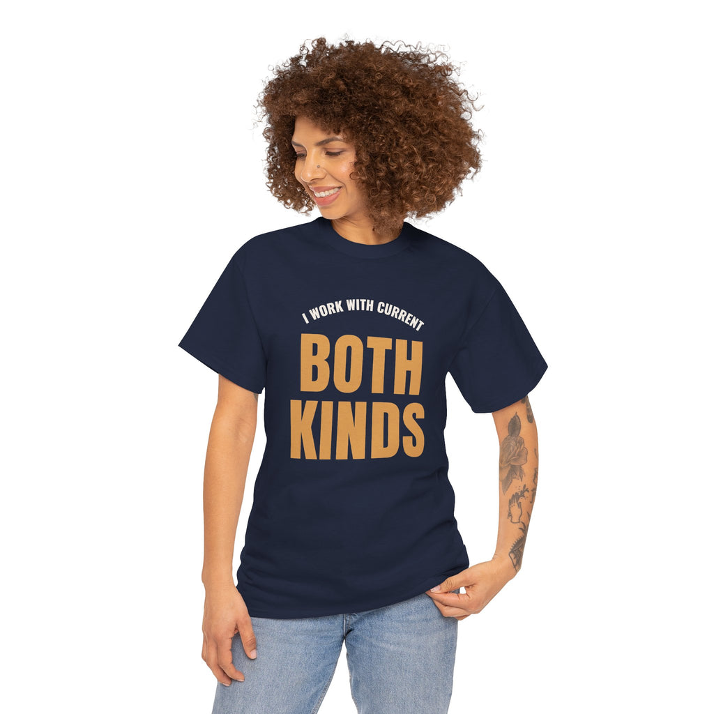 Electrician Bass Fishing Shirt for Weekend Anglers, "Both Kinds of Current"