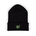 Unfurling Fern Embroidered Cuffed Beanie