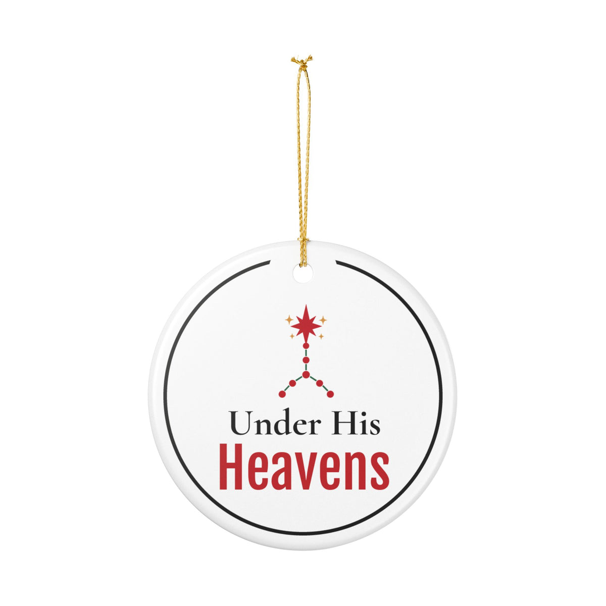 Christian Astronomy Christmas Ornament for Christians Who Love the Night Sky