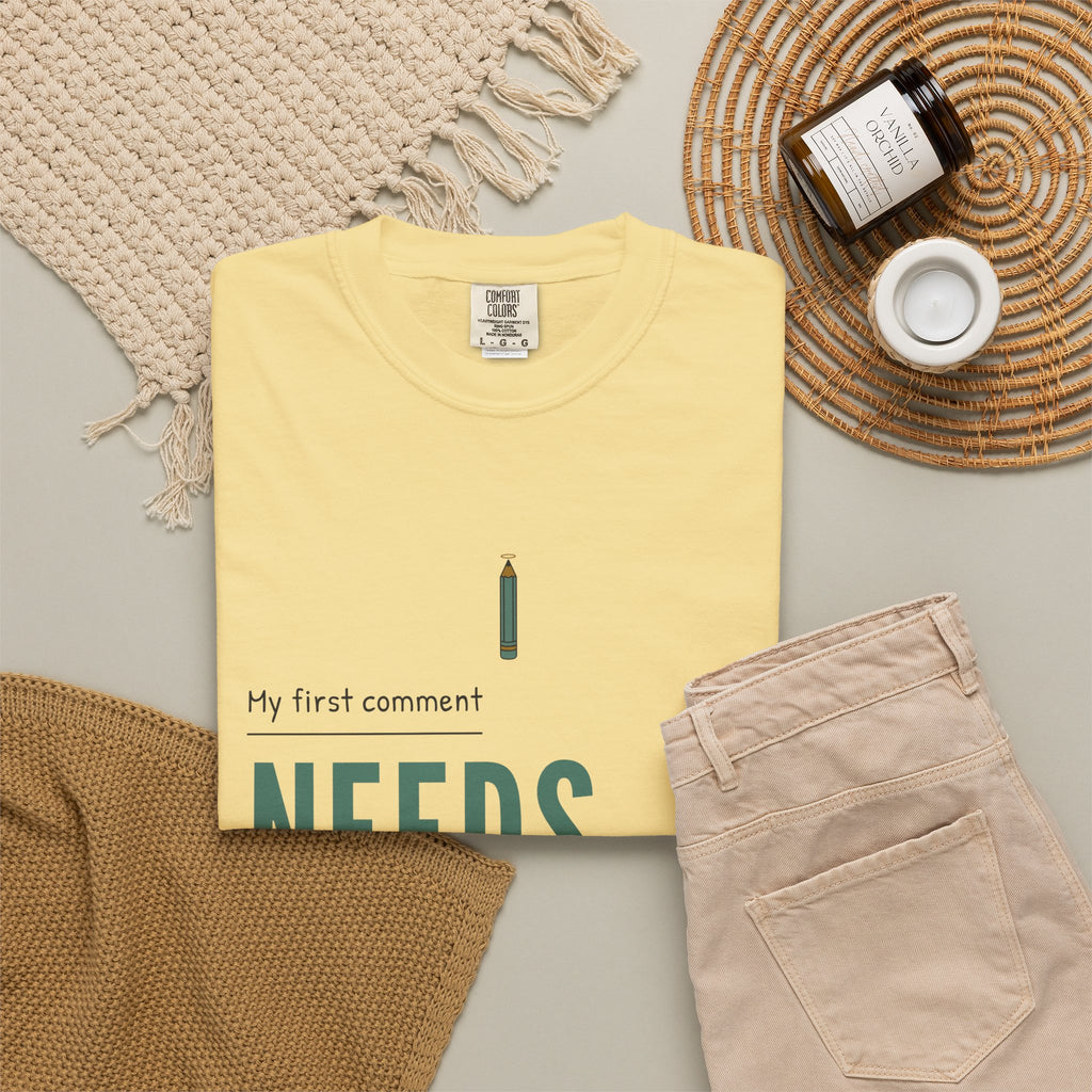 Christian Teacher Shirt for Teachers Editing Their Own Feedback
