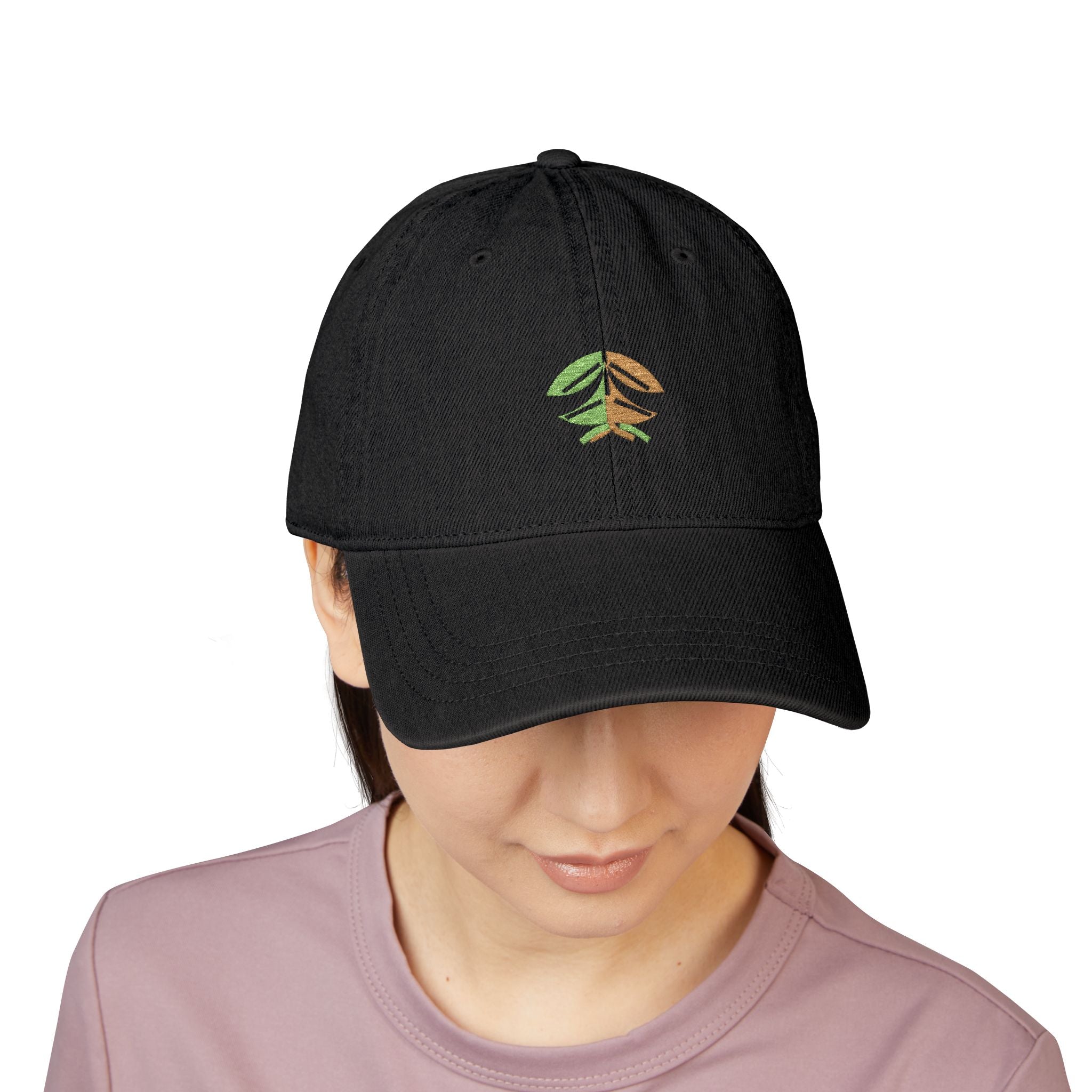 Rootline Botanical Embroidered Denim Hat
