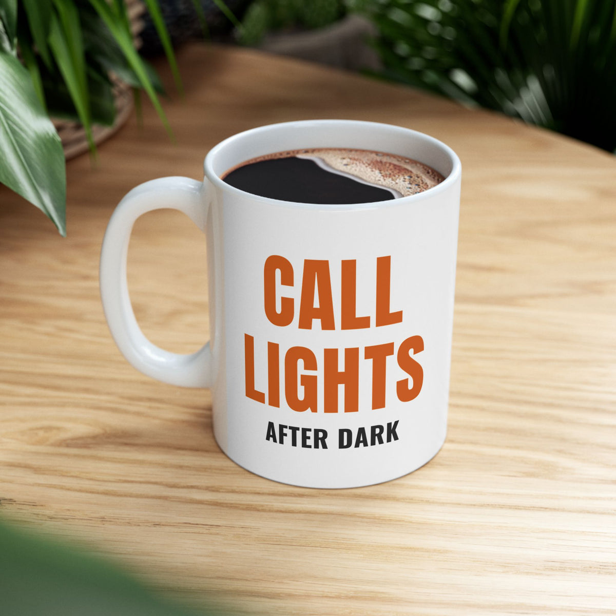 Night Shift Nurse Mug “Call Lights After Dark” for Night-Shift Nurses