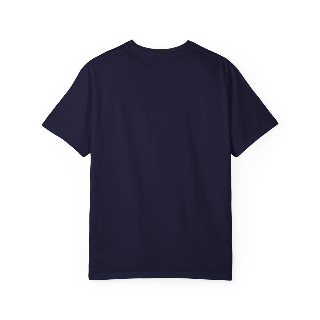 Rooted in Routine botanical plant-care design on a Comfort Colors garment-dyed T-shirt