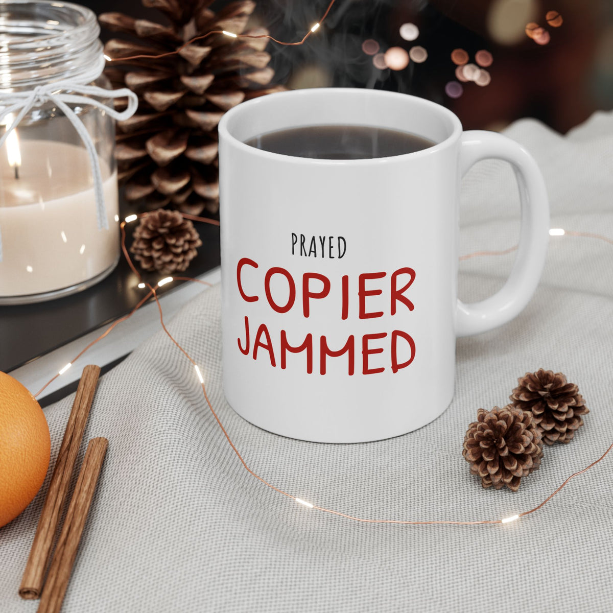 Christian Teacher Mug for Teachers Facing Copier Jams