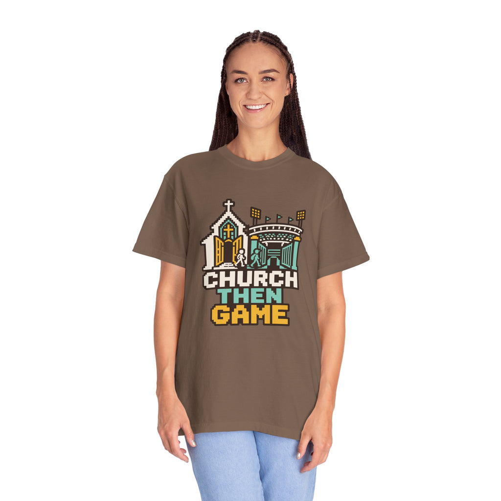 Christian Football Tee for Team-Neutral Christian Fans
