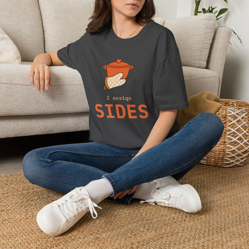 Friendsgiving Host Shirt for Potluck Organizers, "I assign SIDES"
