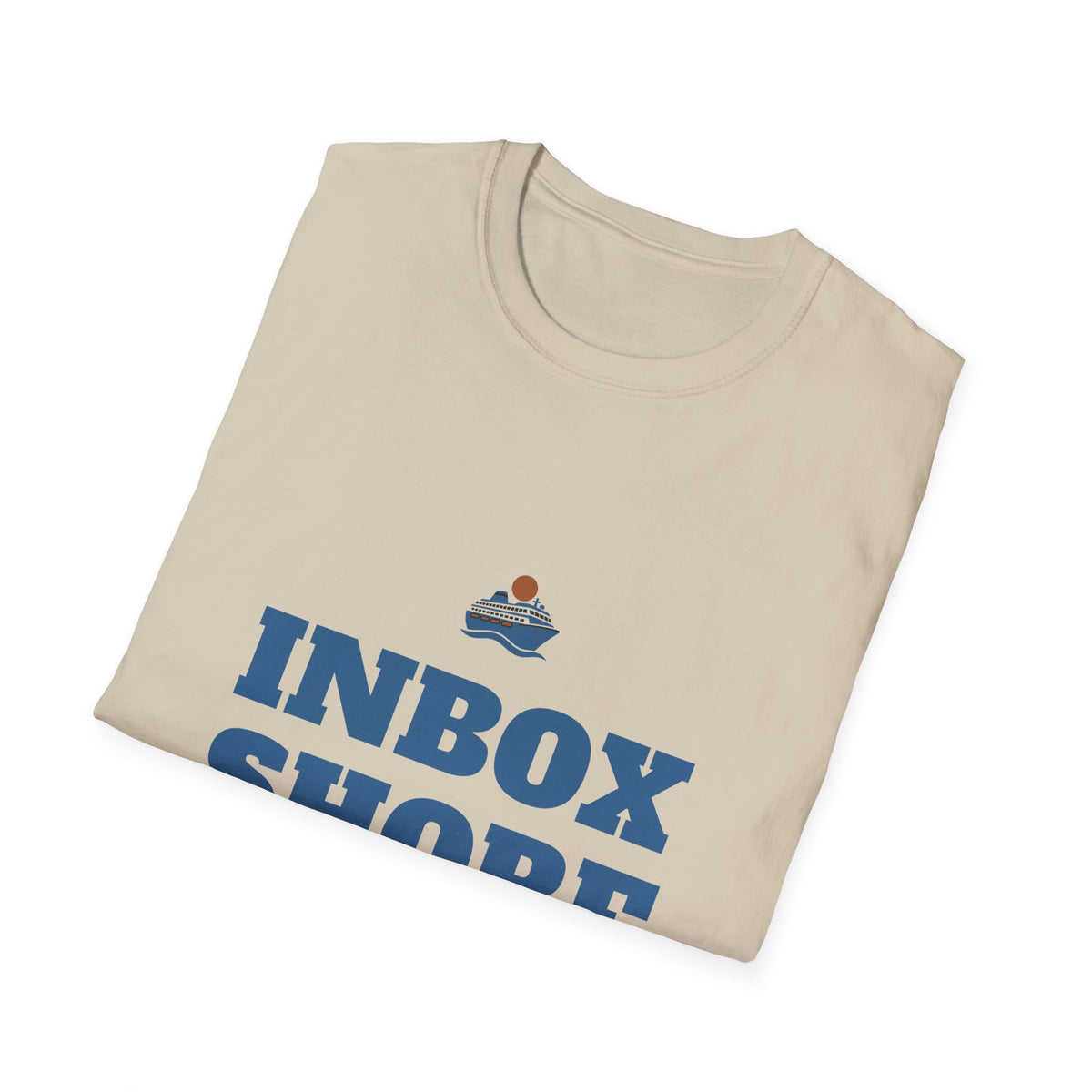 Funny Cruise Shirt for Adult Cruise Travelers, “Inbox Shore” Tee