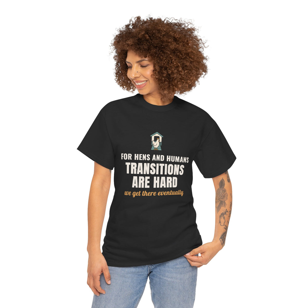 Backyard Chickens "Transitions Are Hard" Special Education Teacher Chicken Shirt