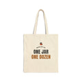 Beekeeping Honey Barter Tote Bag, "One Jar, One Dozen" for Backyard Beekeepers