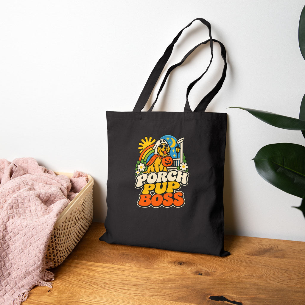 Dog Halloween Tote Bag for Dog-Owning Trick-or-Treat Households
