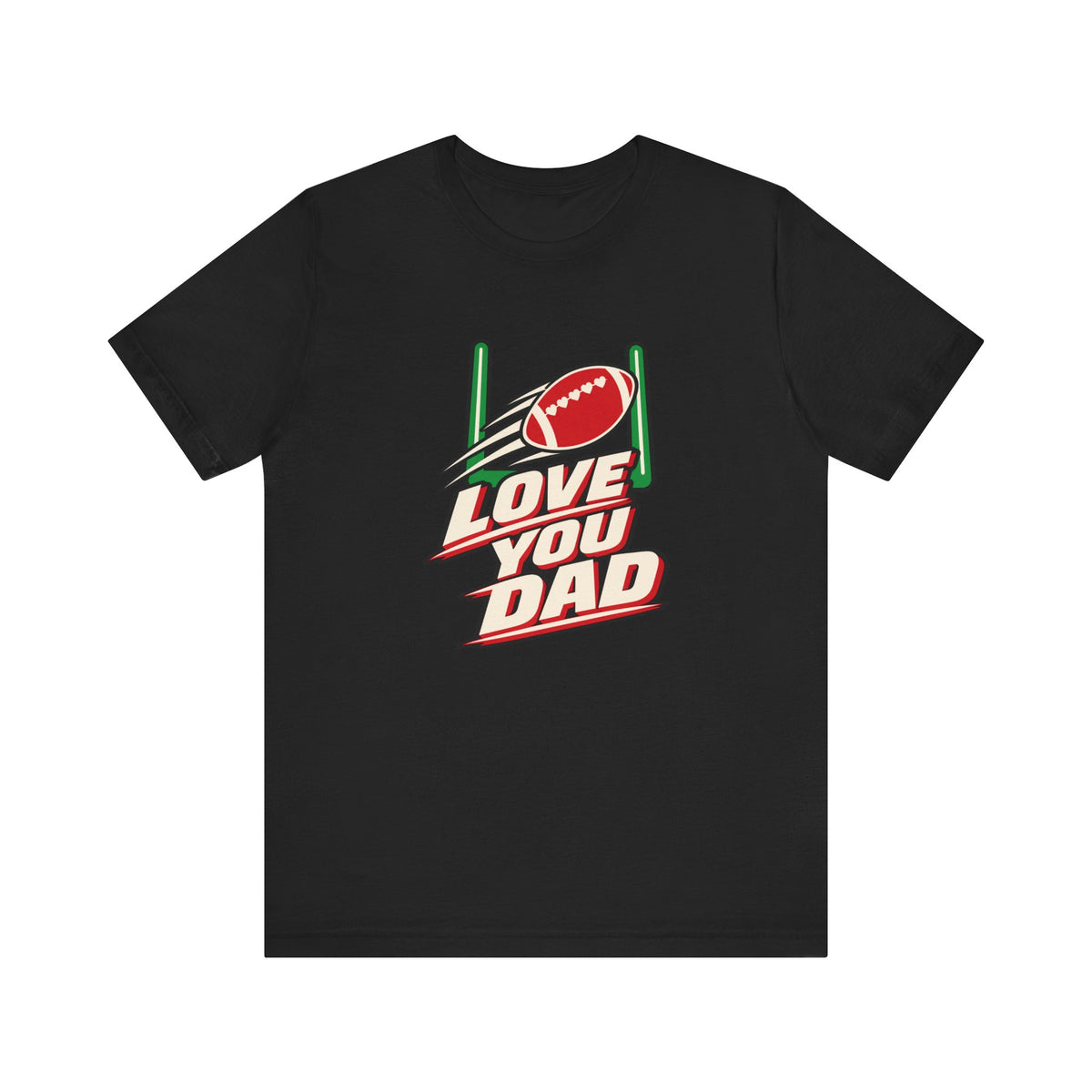 Football Dad Christmas Shirt for Football-Loving Dads, “Love You Dad”