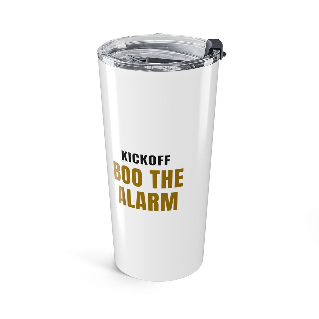 Football Parent Tumbler "Kickoff Boo The Alarm" for Youth Football Parents