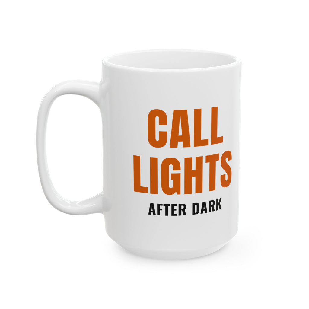 Night Shift Nurse Mug “Call Lights After Dark” for Night-Shift Nurses