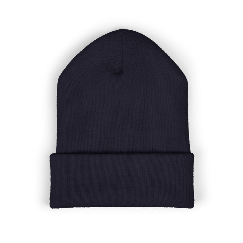 Unfurling Fern Embroidered Cuffed Beanie