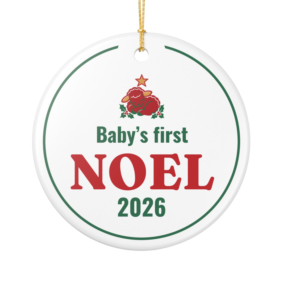 Nativity Ornament First Christmas for Christian Relatives, 2026