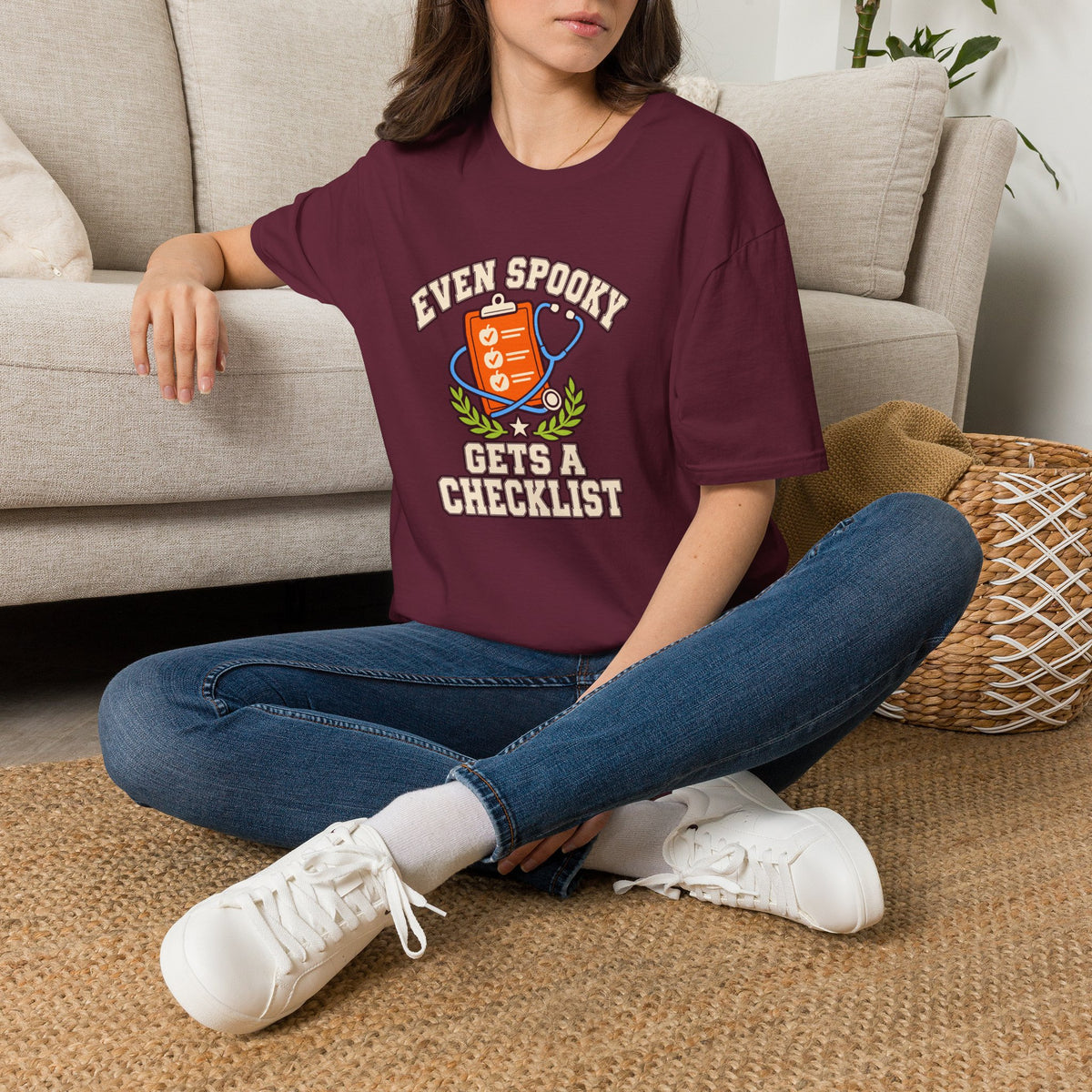 Nurse Halloween Shirt "Even Spooky Gets a Checklist" for Nurses