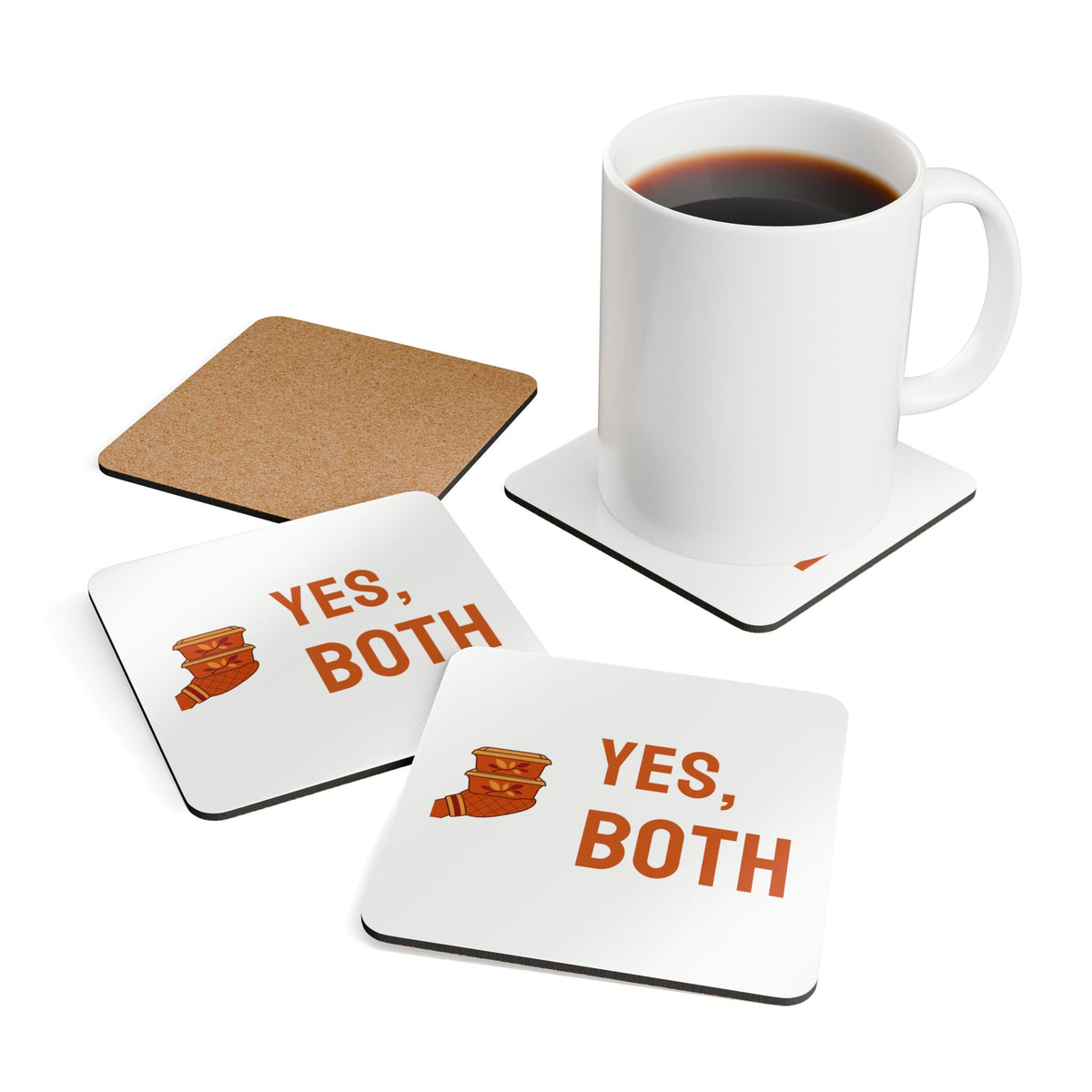 Friendsgiving Host Coasters for Hosts Who Send Leftovers Home, “YES, BOTH”