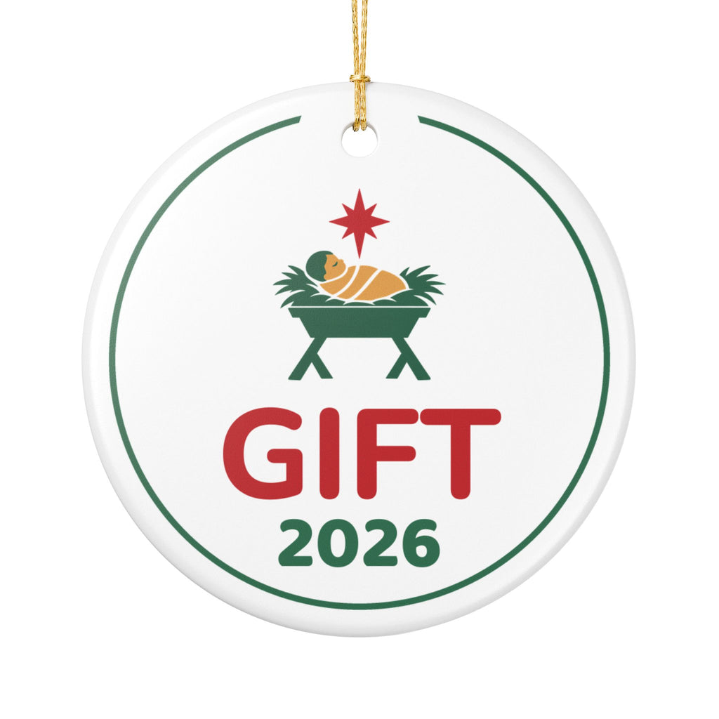 Nativity Ornament Christmas Keepsake for Christian Households, "GIFT" 2026