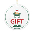 Nativity Ornament Christmas Keepsake for Christian Households, "GIFT" 2026