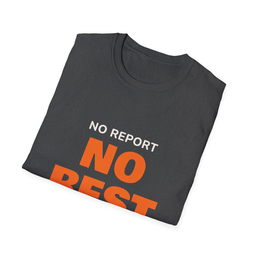 Halloween Nurse Shirt for Nurses Celebrating Together, "No Report No Rest"