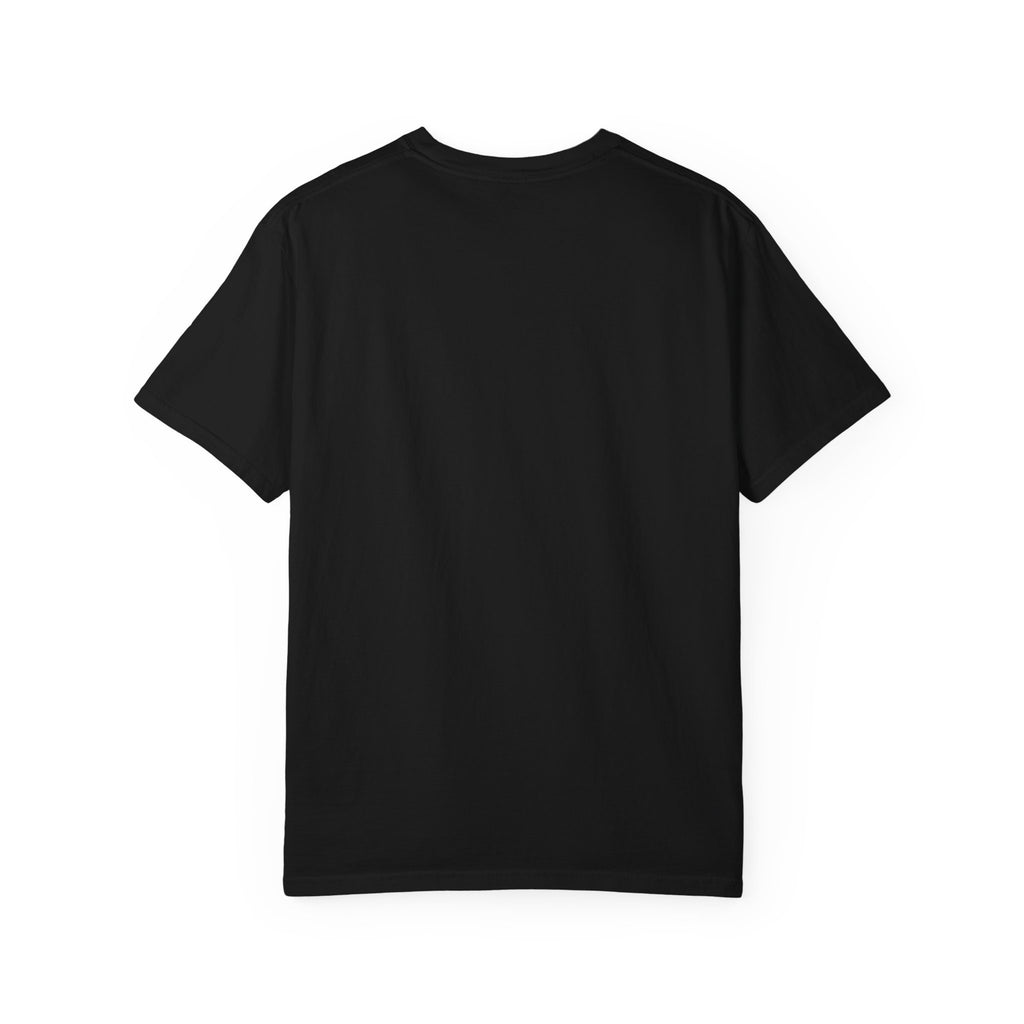 Rooted in Routine botanical plant-care design on a Comfort Colors garment-dyed T-shirt