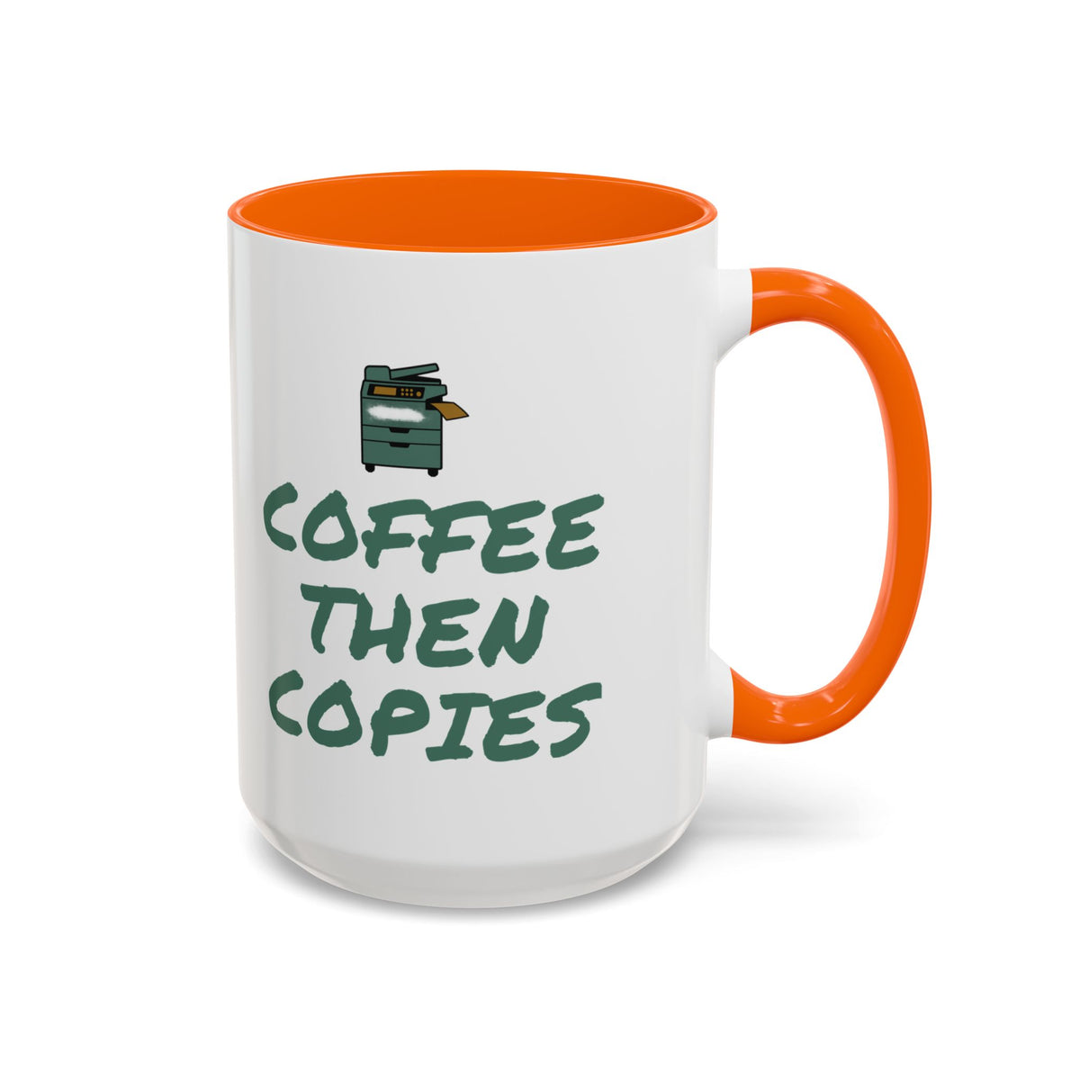 Teacher Coffee Mug for Teachers Before First Bell, “Coffee Then Copies”