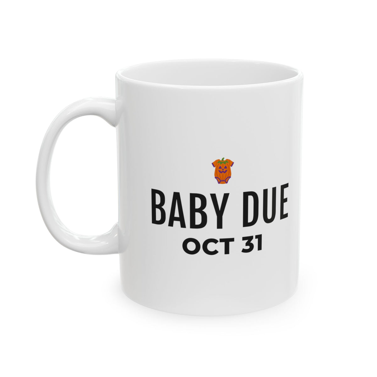Pregnancy Announcement Tumbler Mug for Expecting Parents Halloween Reveal
